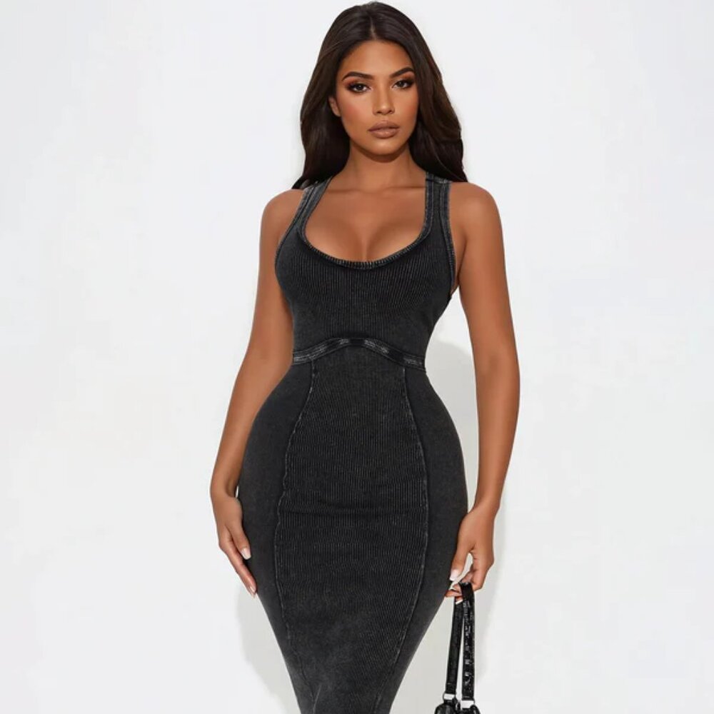 Sun Kiss Mineral Wash Midi Dress